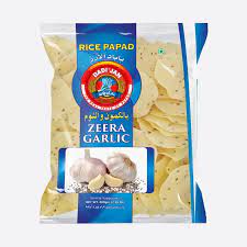 Dadi Jan Zeera Garlic Rice Papad 200g