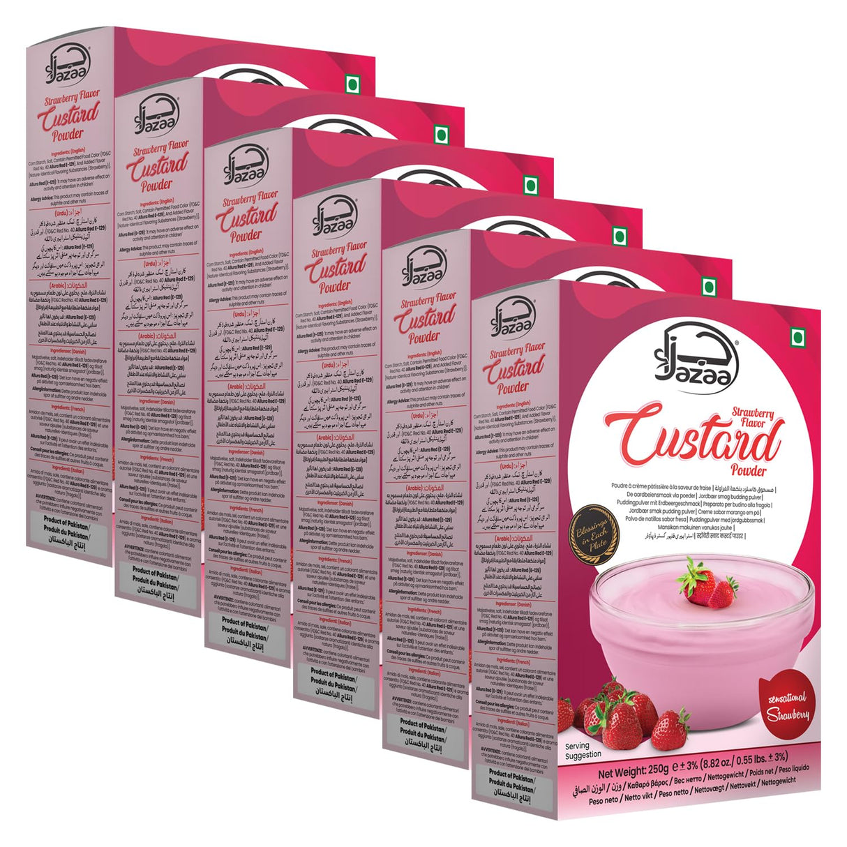 Jazaa Strawberry Custard 250g
