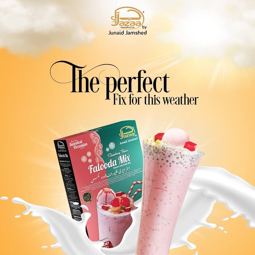 Jazaa Strawberry Flavor Falooda Mix 220g