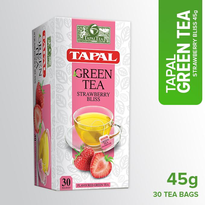 Tapal Strawberry Bliss Green Tea 45g (30 Bags)