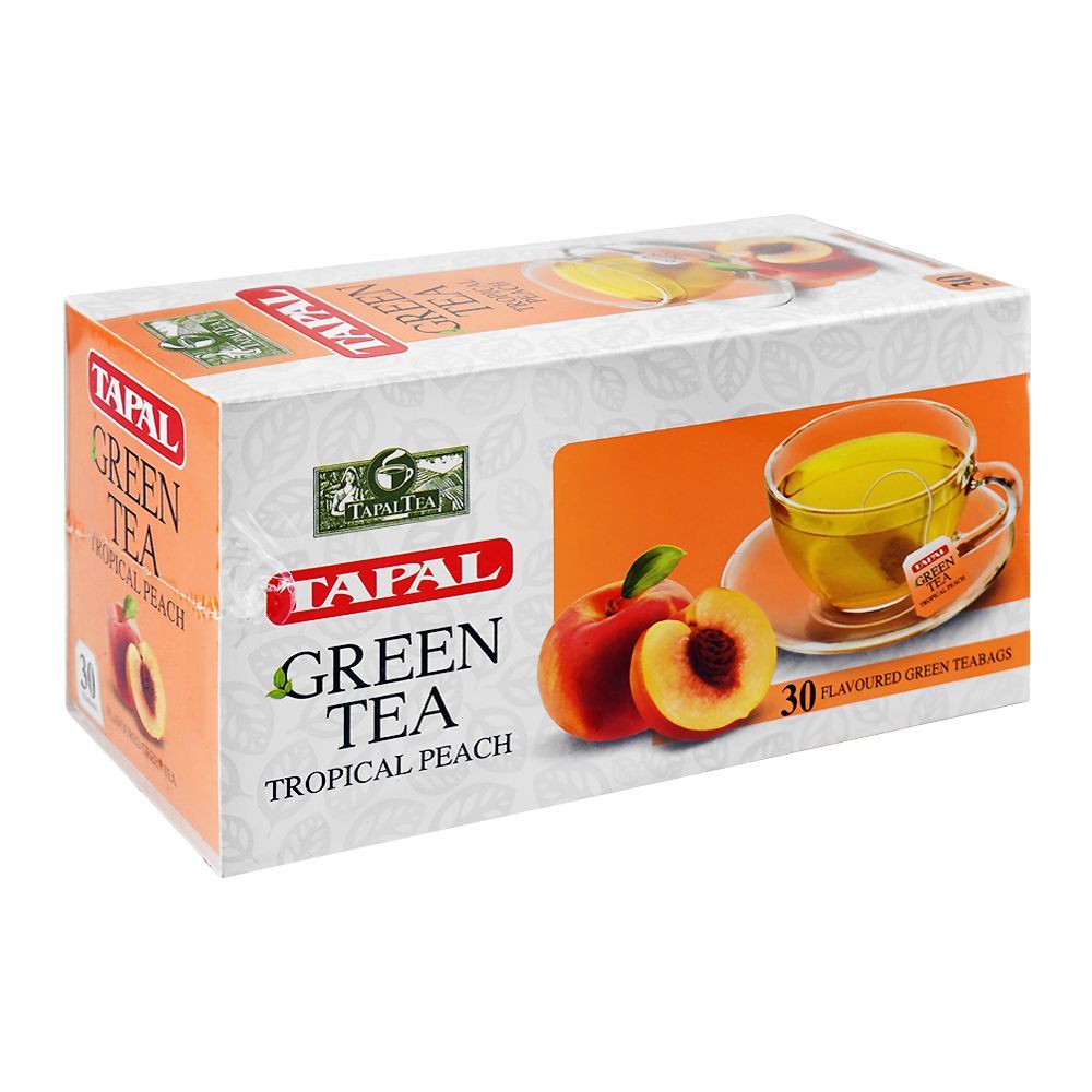 Tapal Tropical Peach Green Tea 45g (30 Bags)
