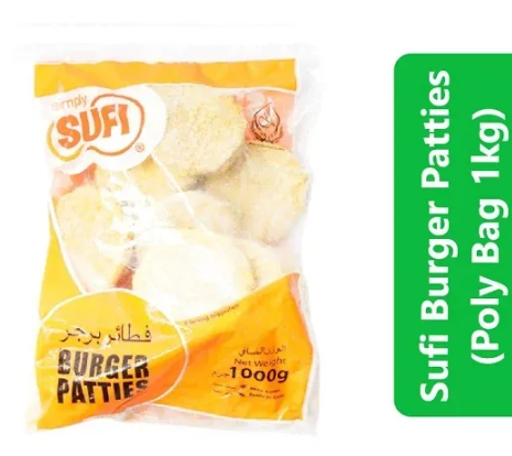 Sufi Burger Patties Polybag 1000g