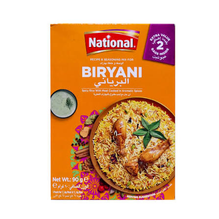 NATIONAL BIRYANI VALUE PACK 90G