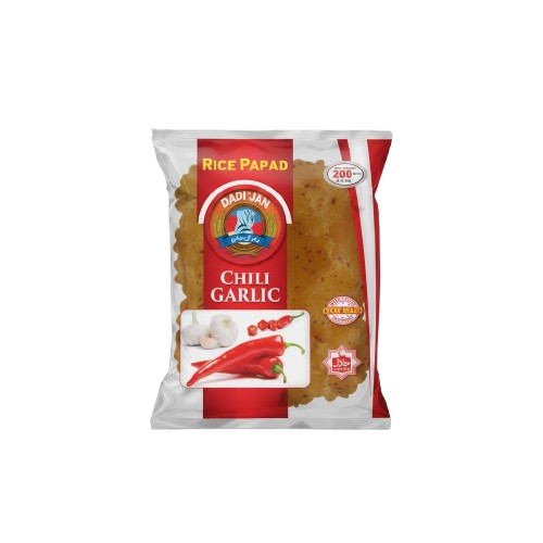 Dadi Jan - Rice Papad - Chili Garlic - (200 Gram)