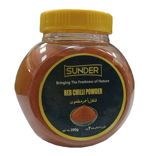 Sunder - Red Chilli Powder Jar - (200 Gram)
