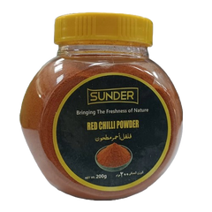 Sunder - Red Chilli Powder Jar - (200 Gram)