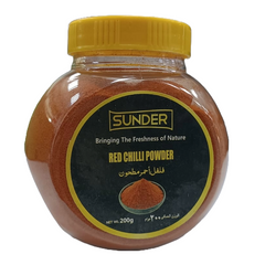 Sunder - Red Chilli Powder Jar - (200 Gram)
