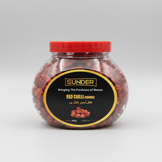 Sunder - Red Chilli Whole (Kundri) Jar - (200 Gram)