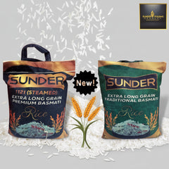 Sunder Extra Long Grain Premium 1121 Steamed Basmati Rice 20kg