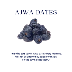 Madinah Ajwa Dates - Half KG (Medium Size)