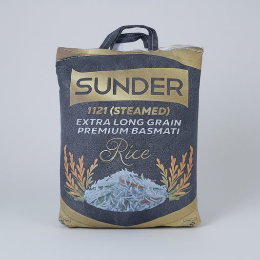 Sunder - Extra Long Grain Premium Basmati Rice - Steamed 1121