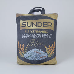 Sunder - Extra Long Grain Premium Basmati Rice - Steamed 1121